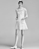 Chic Short Wedding Dresses Martha Weddings Short Viktor Rolf Wedding Dress With Three Quarter Sleeves Spring 2018