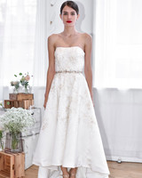 10 Wedding Dress Trends From Fall 2018 Bridal Fashion Week David S Bridal Fall 2018 Strapless A Line Wedding Dress