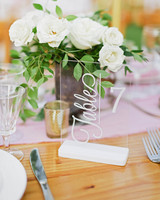 The Prettiest Wedding Table Number Ideas From Real Weddings Martha Brittany Craig Wedding Table Number