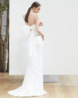 58 Wedding Dresses With Bows Martha Weddings Sheath With Bow Oscar De La A Spring 2018 Wedding Dress Collection