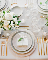 36 Gold Wedding Ideas Martha Weddings White Green And Gold Wedding Tablescape