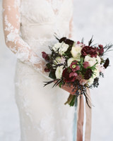 52 Gorgeous Winter Wedding Bouquets Martha Weddings Burgundy Bouquet