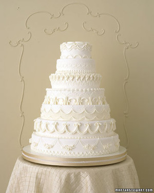 traditional wedding cakes martha