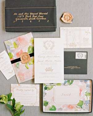 The Freshest Spring Wedding Invitations Martha Weddings The Freshest Spring Wedding Invitations