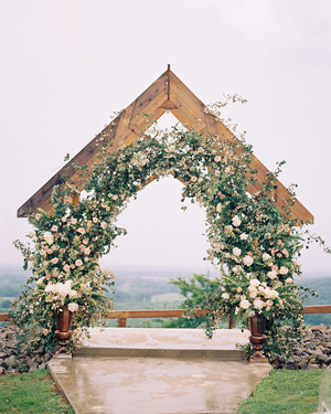 an elevated barn wedding