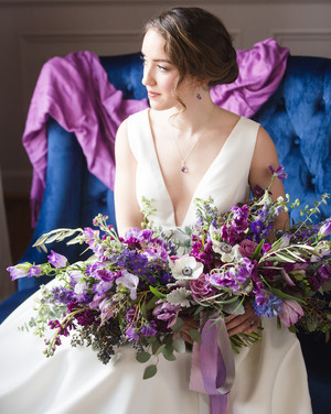 25 Beautiful Purple Wedding Bouquets We Love Martha Stewart Weddings