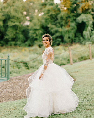 Real Brides Wearing Long Sleeved Wedding Dresses Martha Real Brides Wearing Long Sleeved Wedding Dresses