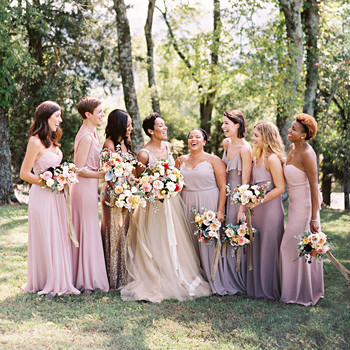 Wedding Party Martha Weddings What Your Bridesmaids Dresses Say About You