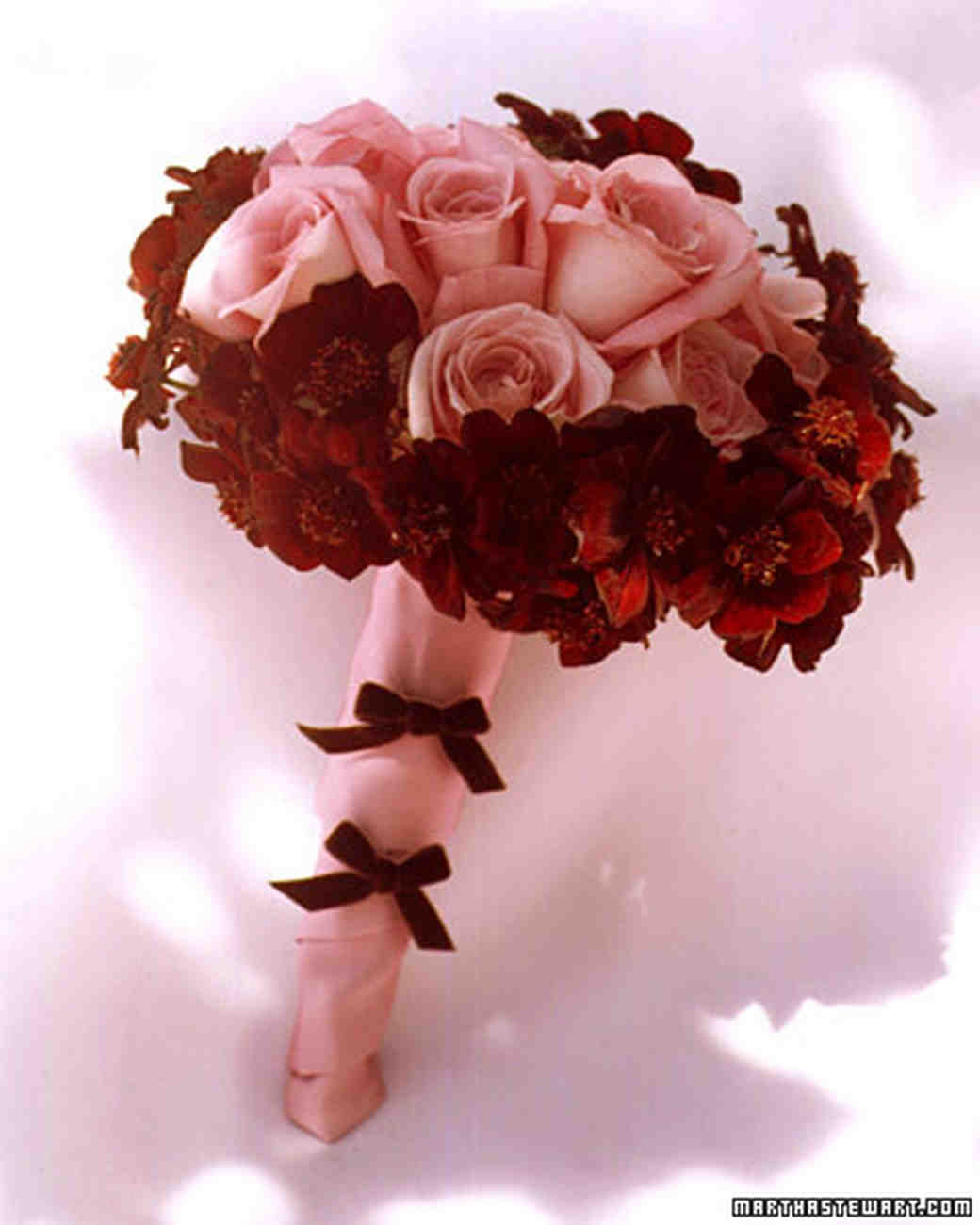 Red Wedding Flowers Martha Weddings Bouquet With Cosmos And Roses