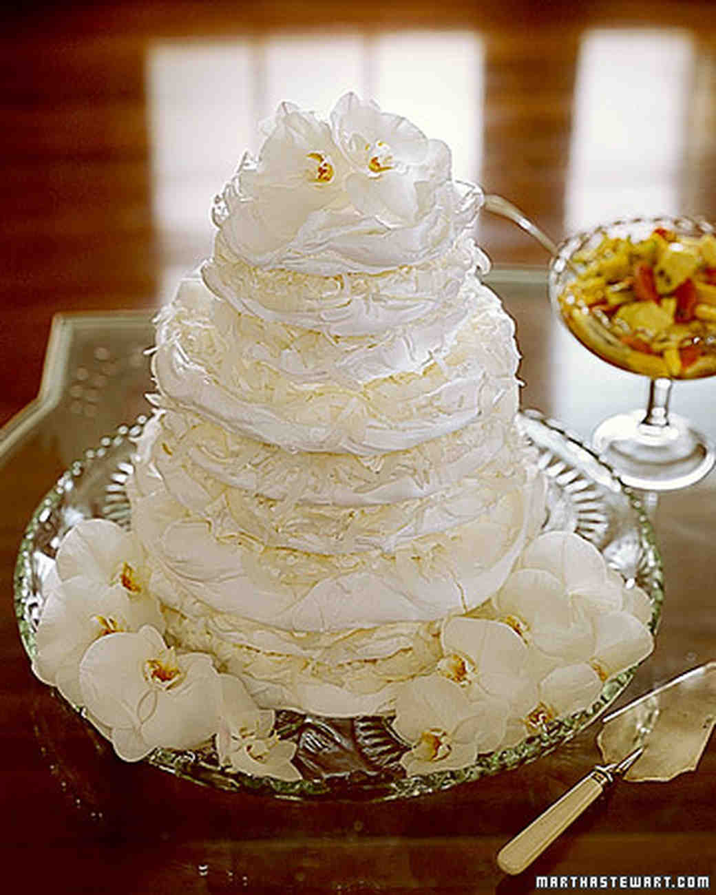 Meringue Wedding Cakes  Martha Stewart Weddings 