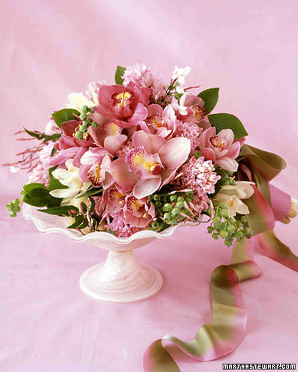 Orchid Bouquets Martha Stewart Weddings 8889