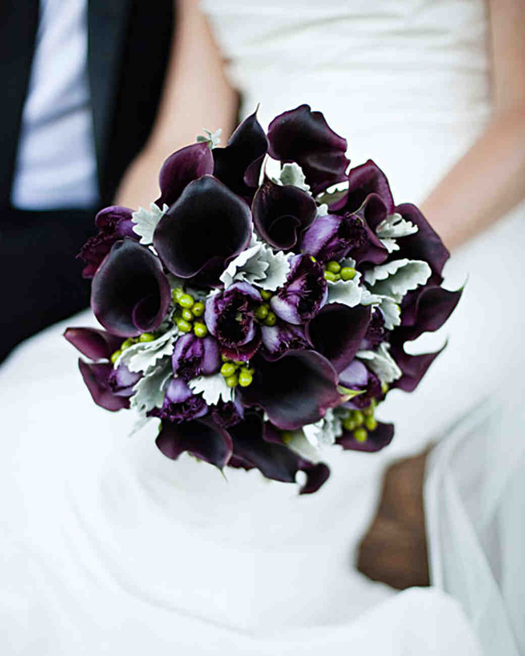 Purple Wedding Bouquets Martha Stewart Weddings 8650