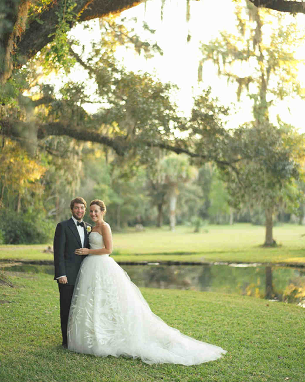 An Orange Pink And Gray Wedding At A Plantation In Charleston