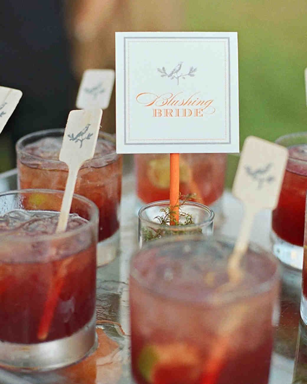 Signature Drinks from Real Weddings Martha Stewart Weddings