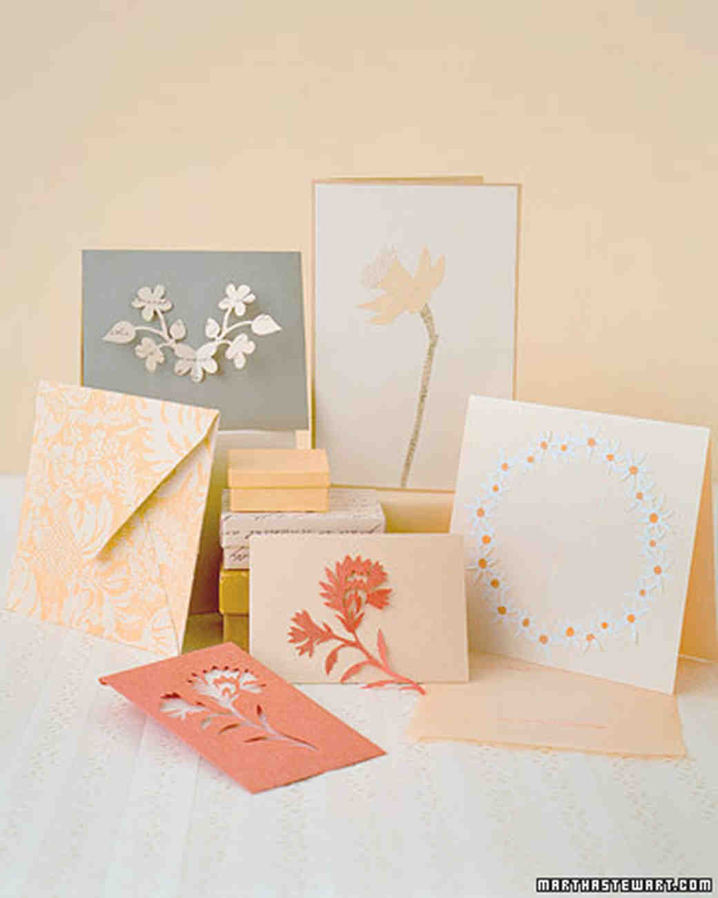 Handmade Wedding Thank-You Notes Martha Stewart Weddings