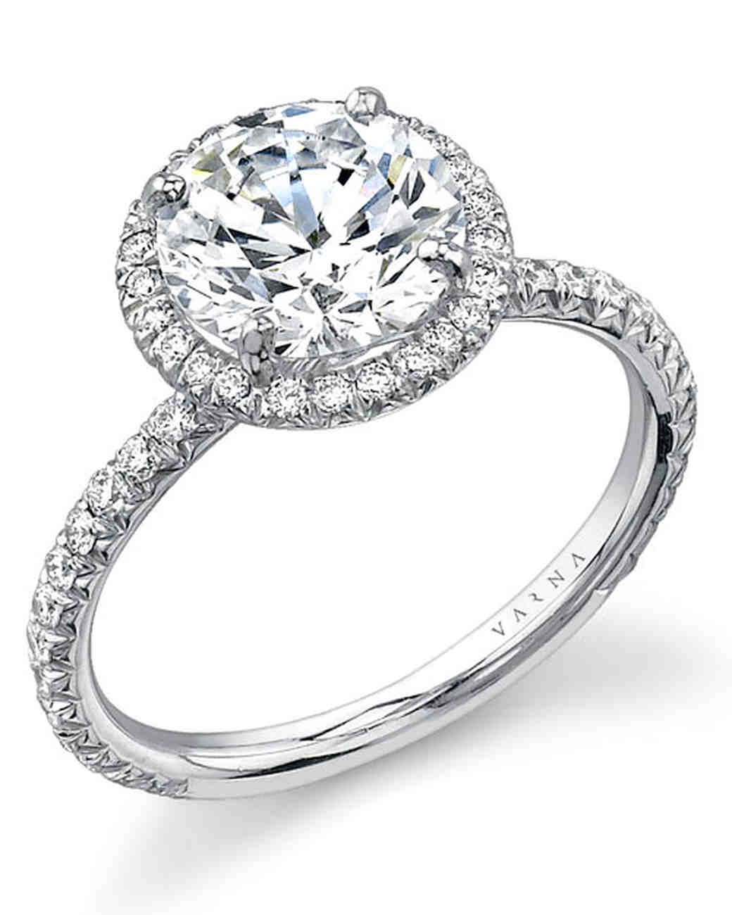  Platinum  Engagement  Rings  Martha Stewart Weddings 
