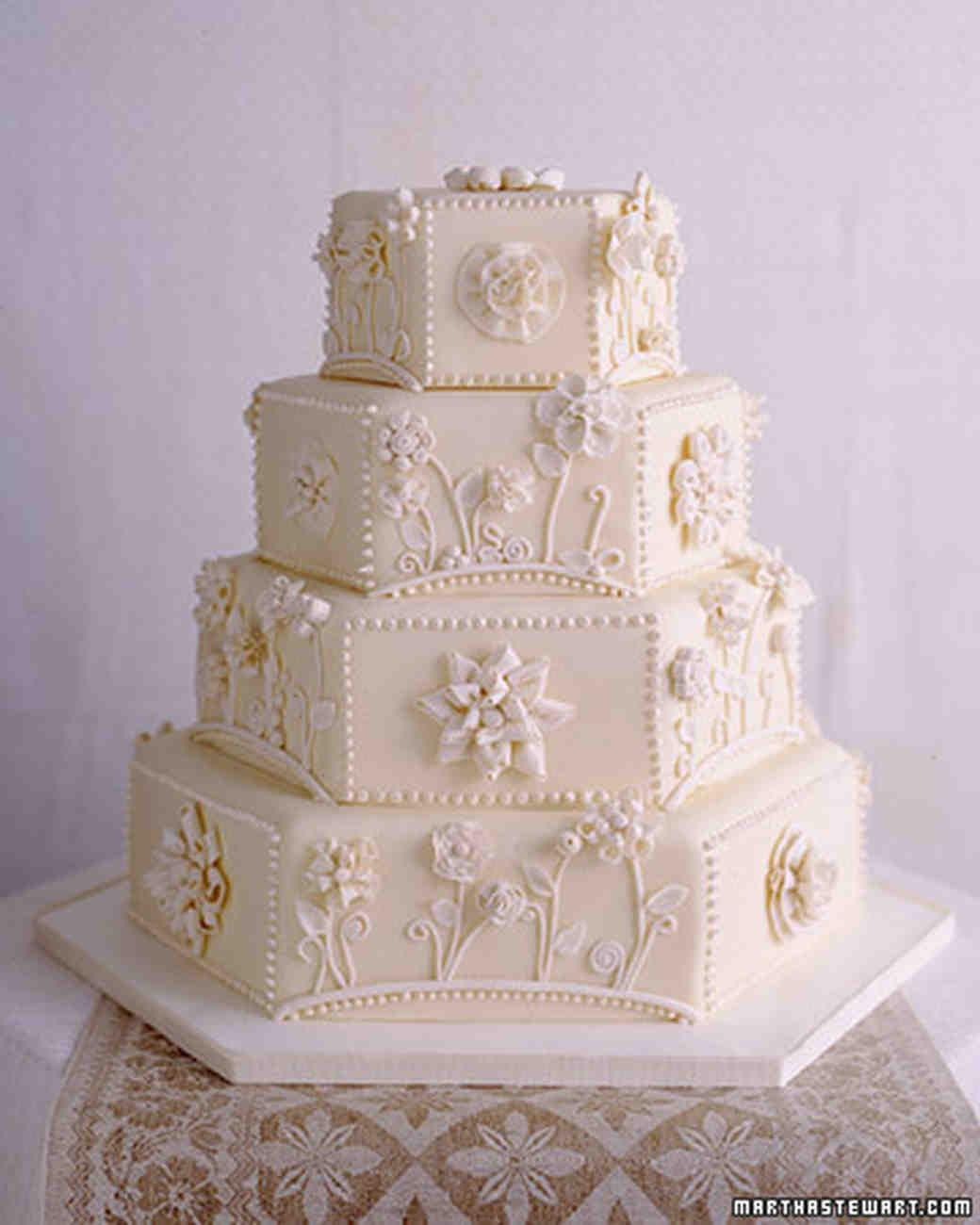 Traditional Wedding Cakes Martha Stewart Weddings