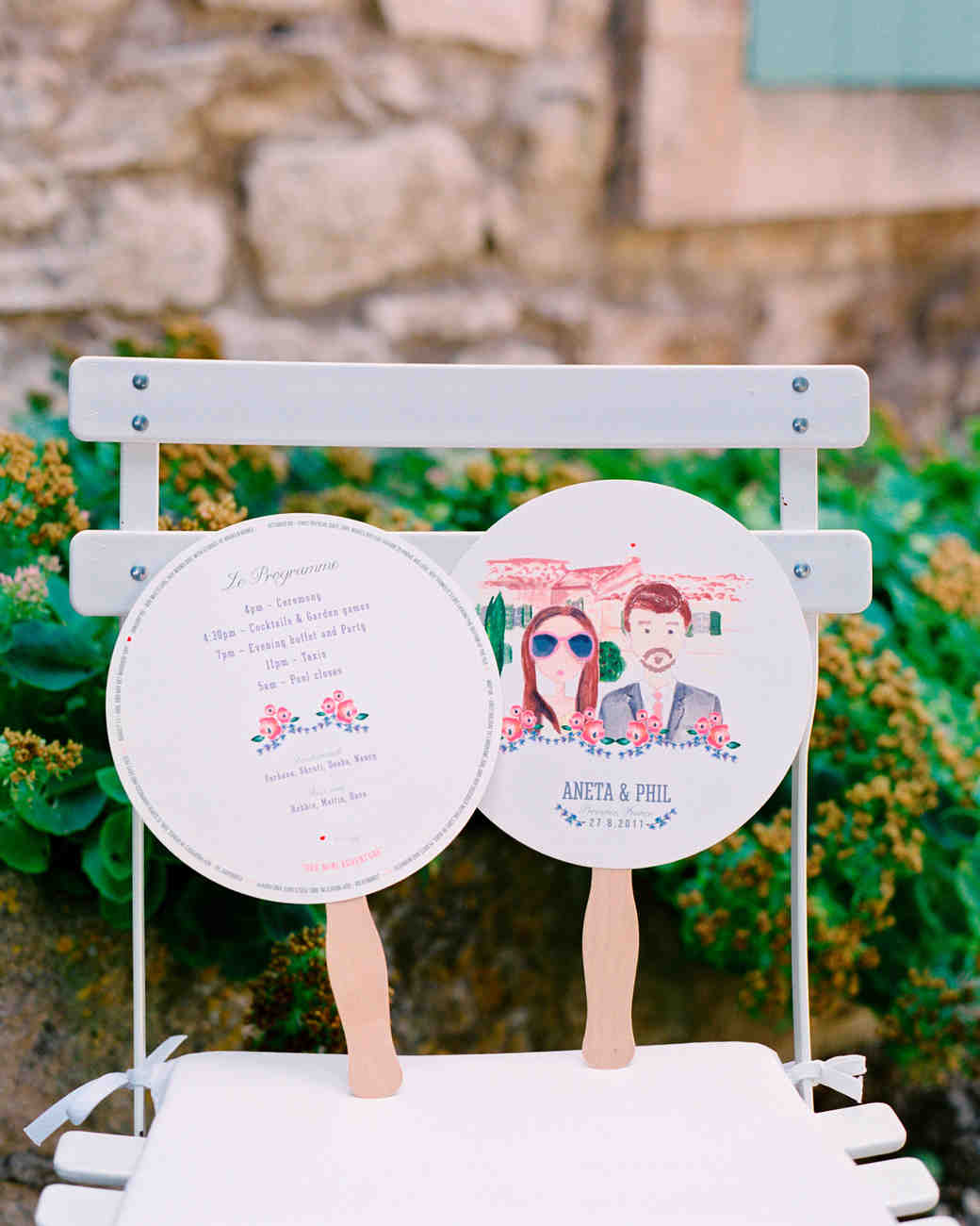 11 wedding program fans to keep guests cool martha stewart weddings