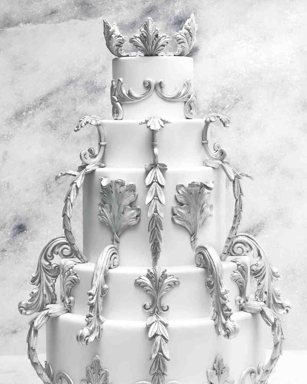 8 Platinum Wedding Cakes Ideas Martha Stewart Weddings