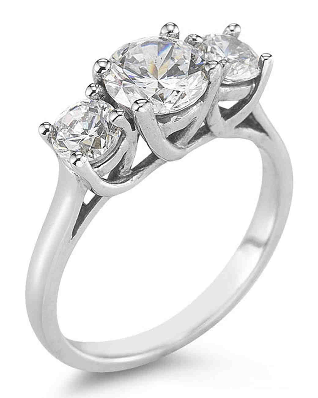 Platinum Engagement Rings Martha Stewart Weddings