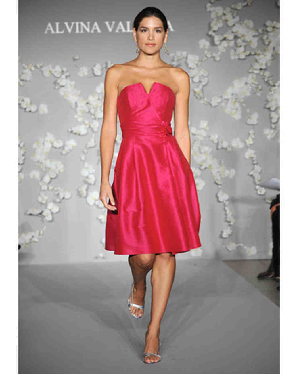 Pink and Red Bridesmaid Dresses Martha Stewart Weddings
