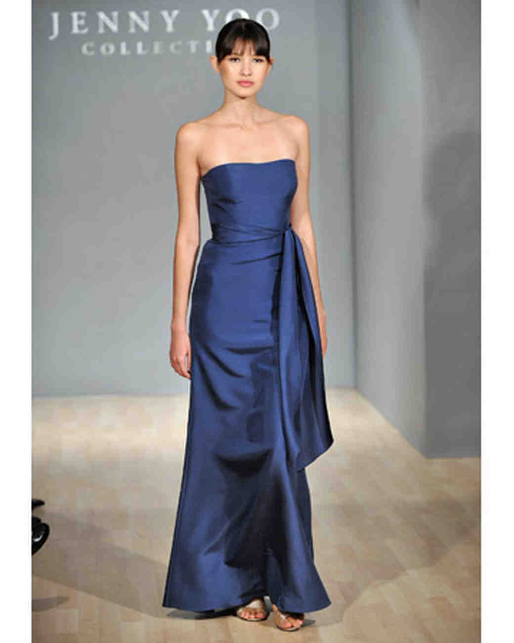 blue and green combination gown