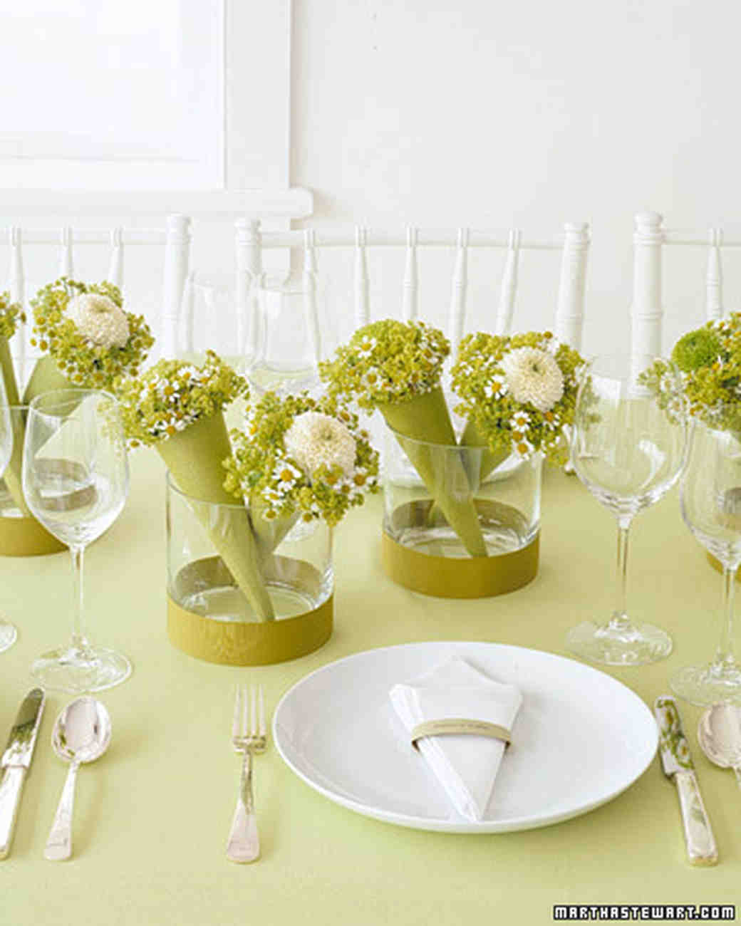 Favor Centerpieces Mini Bouquets Martha Stewart
