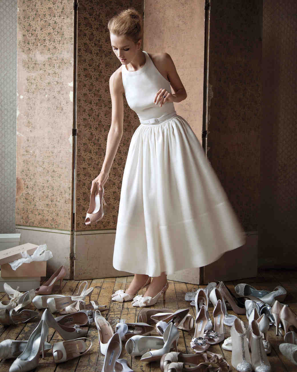 Find Your Wedding Dress Length Martha Weddings