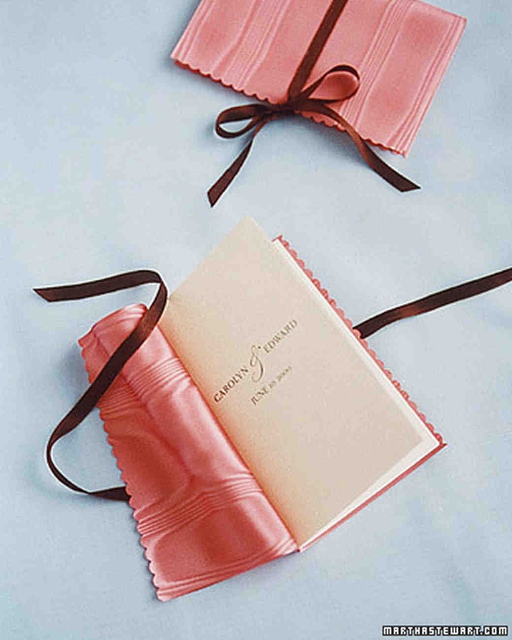 classic wedding ceremony programs martha stewart weddings