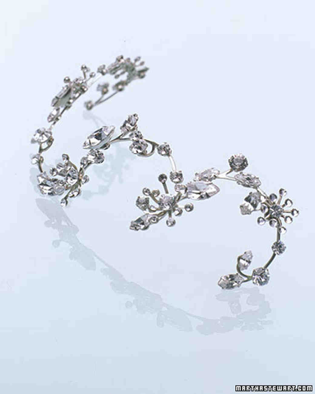 Sparkling Wedding Hair Accessories Martha Stewart Weddings