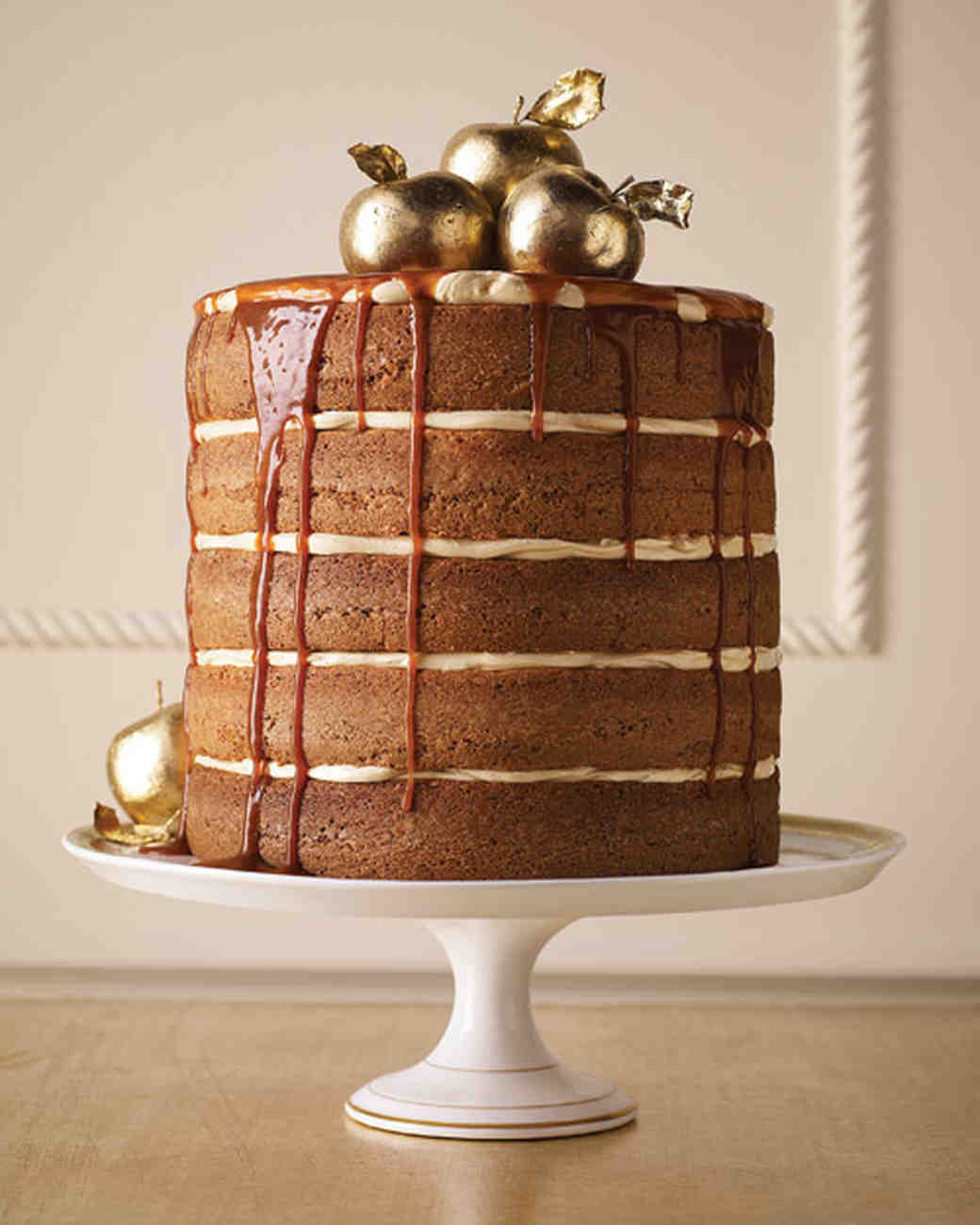 brown wedding cakes martha