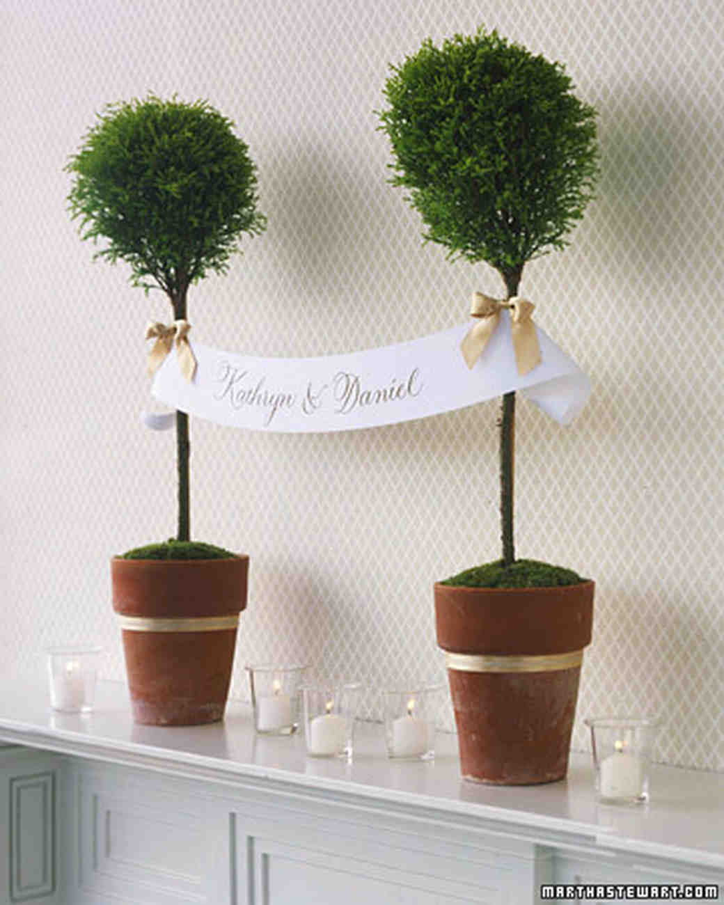 Topiary Banner Martha Weddings