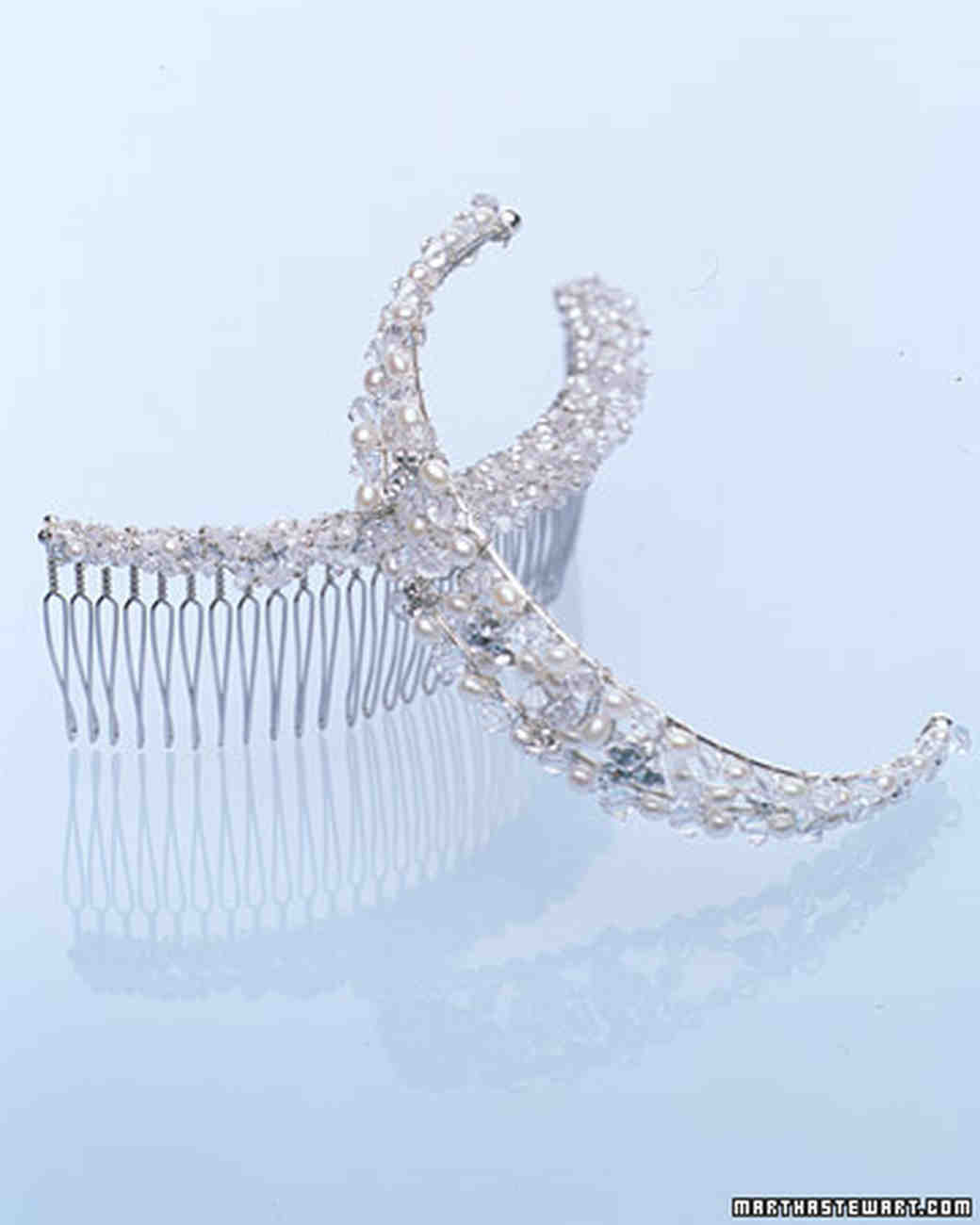 Sparkling Wedding Hair Accessories Martha Stewart Weddings