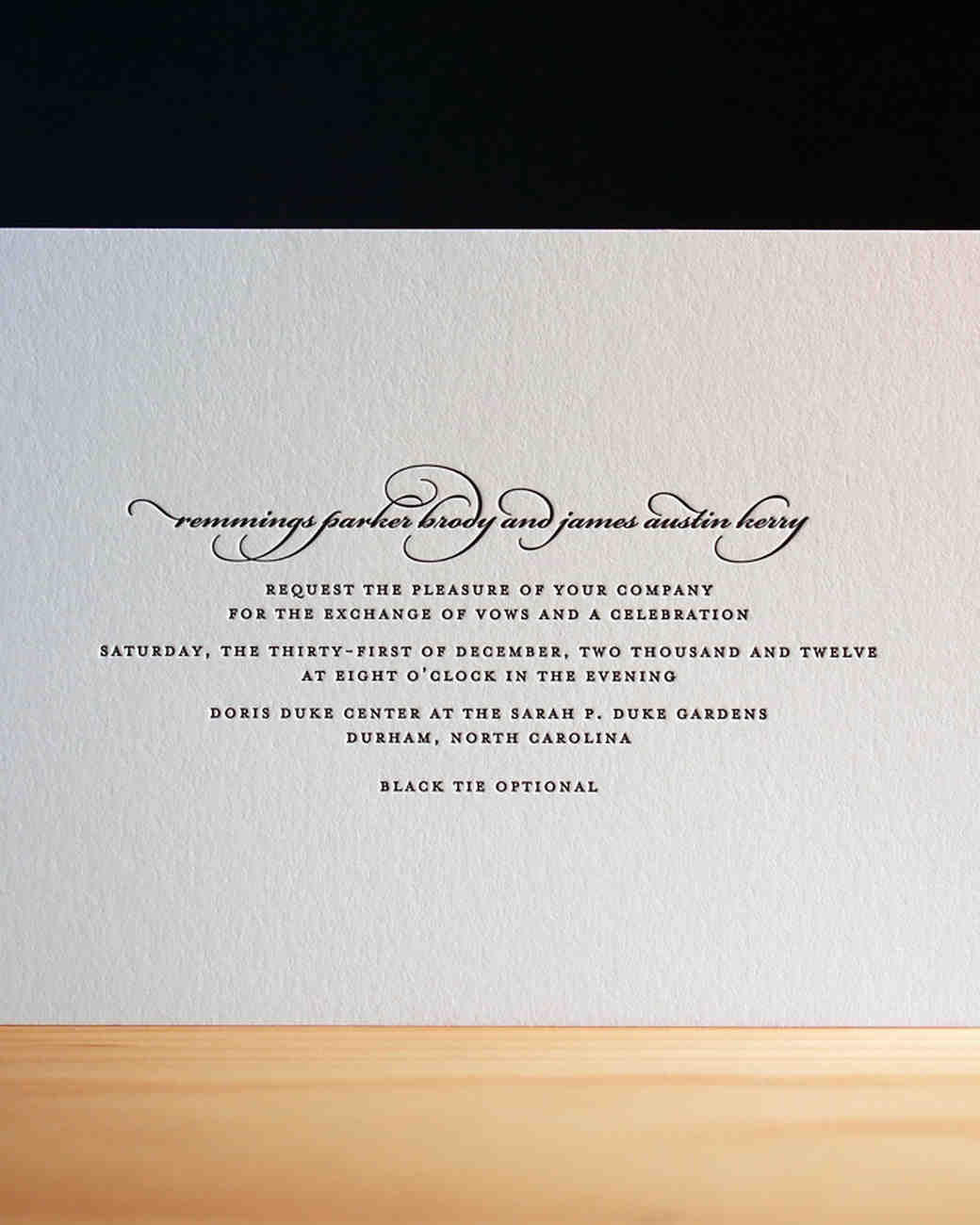 Classic Wedding Invitations for Traditional Brides and Grooms | Martha