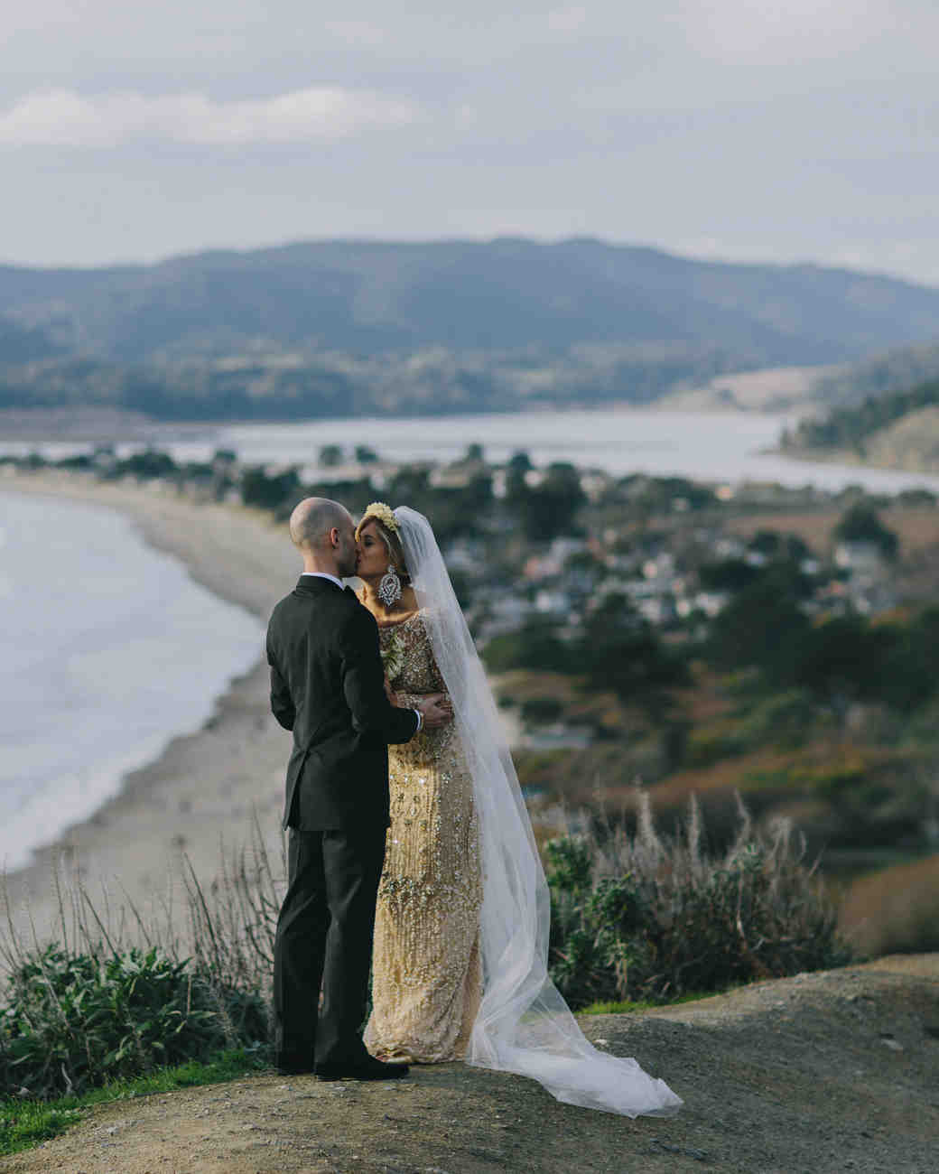 A Glamorous Whimsical Wedding In Stinson Beach California Martha