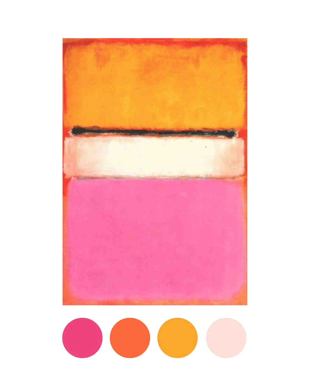 Gorgeous Wedding Color Palettes Inspired By Art Martha Gorgeous Wedding Color Palettes Inspired By Art