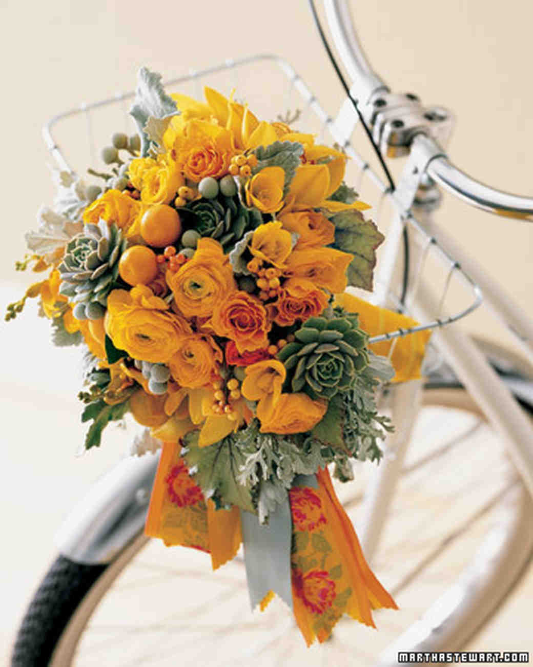 Orange Wedding Bouquets | Martha Stewart Weddings