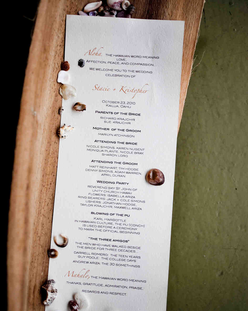 classic wedding ceremony programs martha stewart weddings