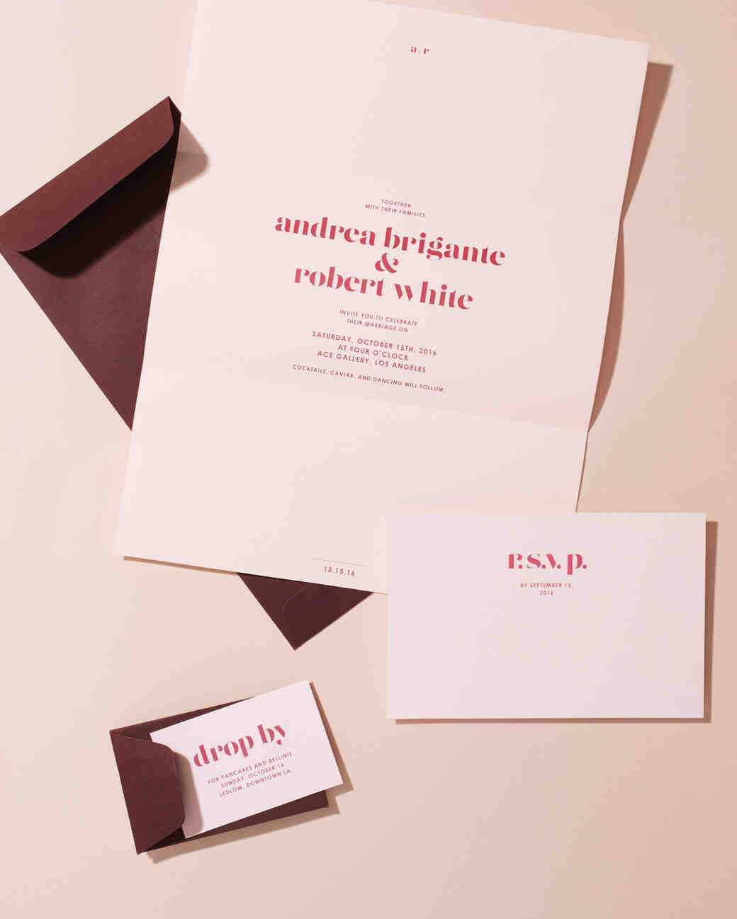 Berry and Blush A Surprisingly Chic Wedding Color Scheme Martha