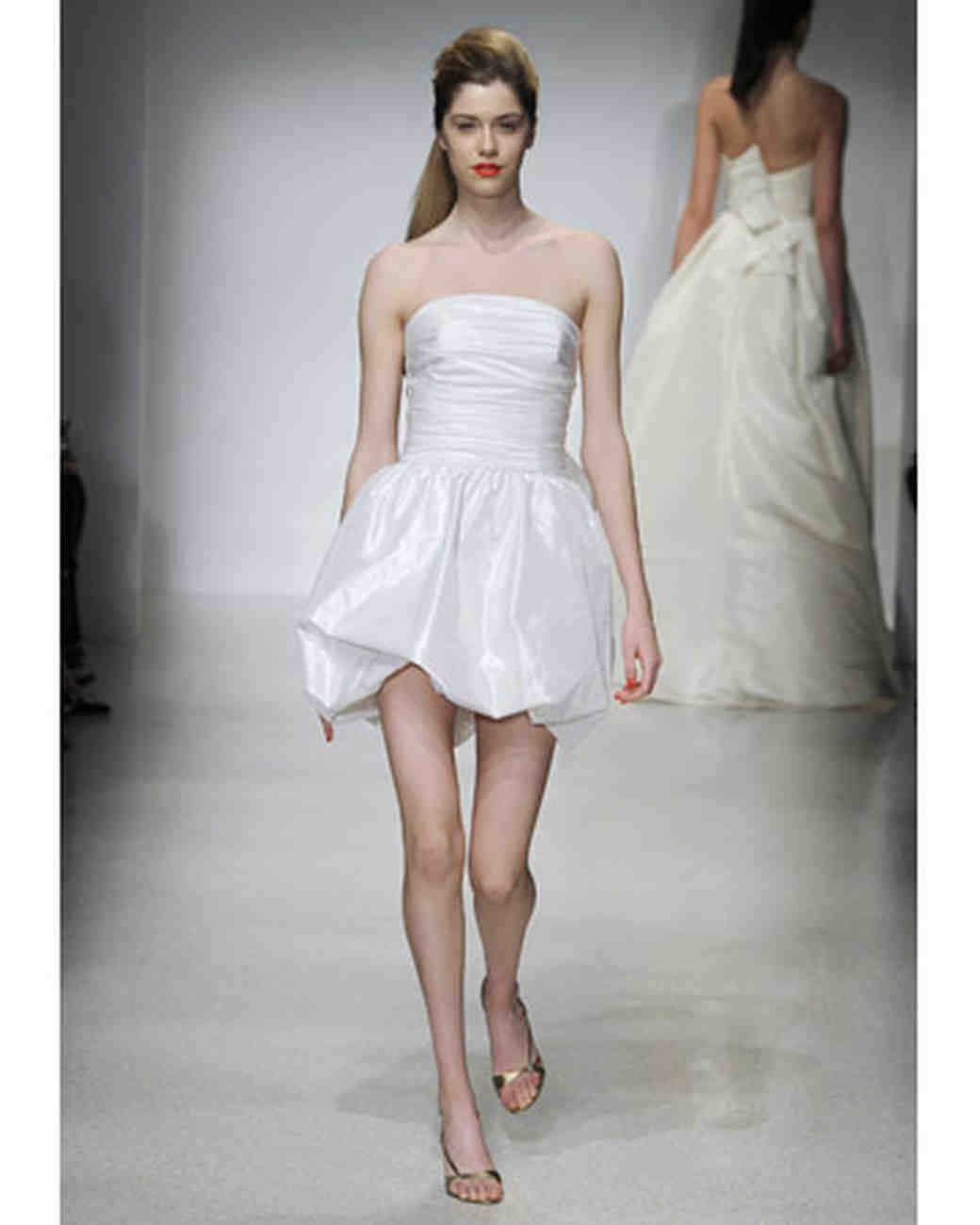 Short Wedding Dresses from Spring 2012 Bridal Fashion Week | Martha ...