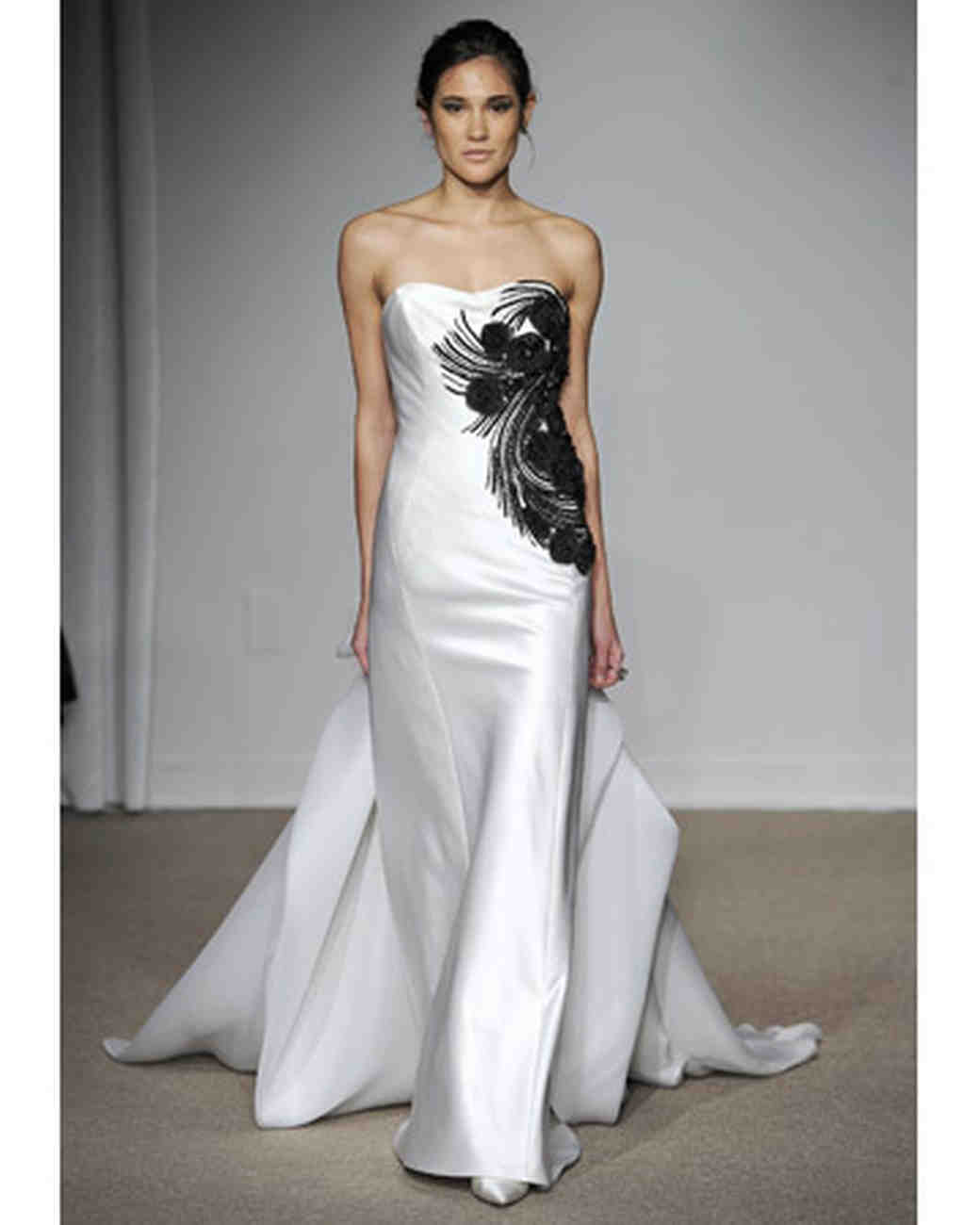 Wedding Dresses with Black Accents from Spring 2012 Bridal