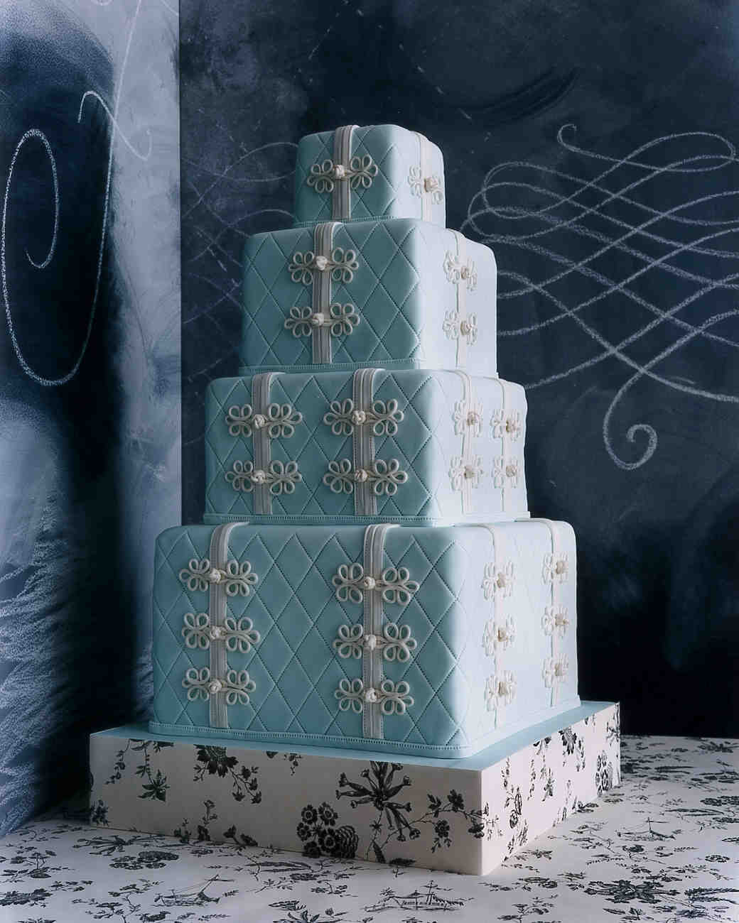 Blue And Purple Wedding Cakes Martha Stewart Weddings