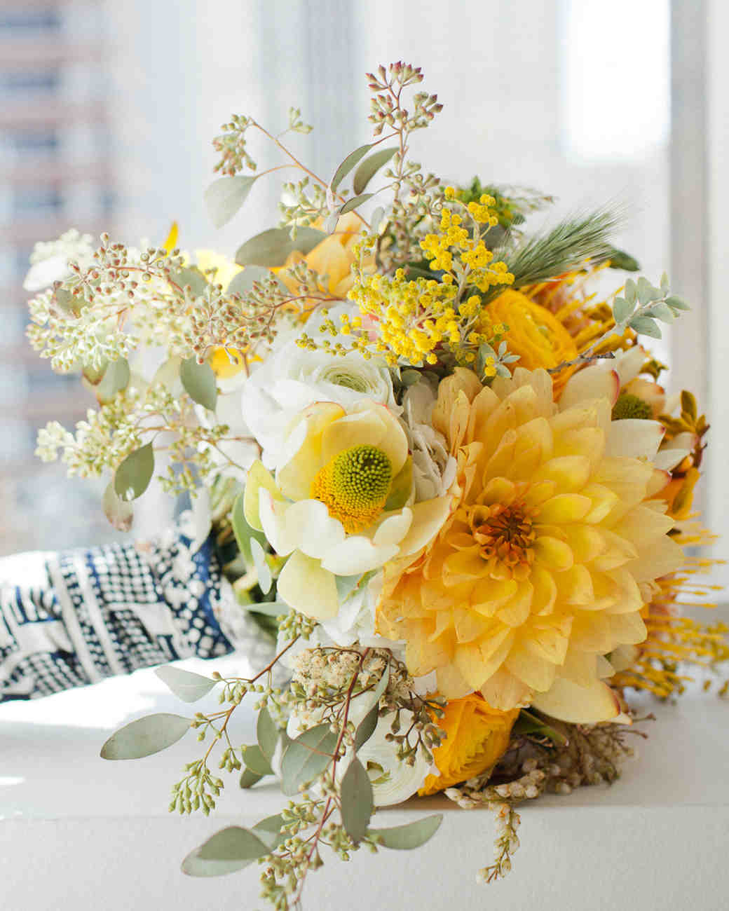 Yellow Flowers Wedding Bouquet