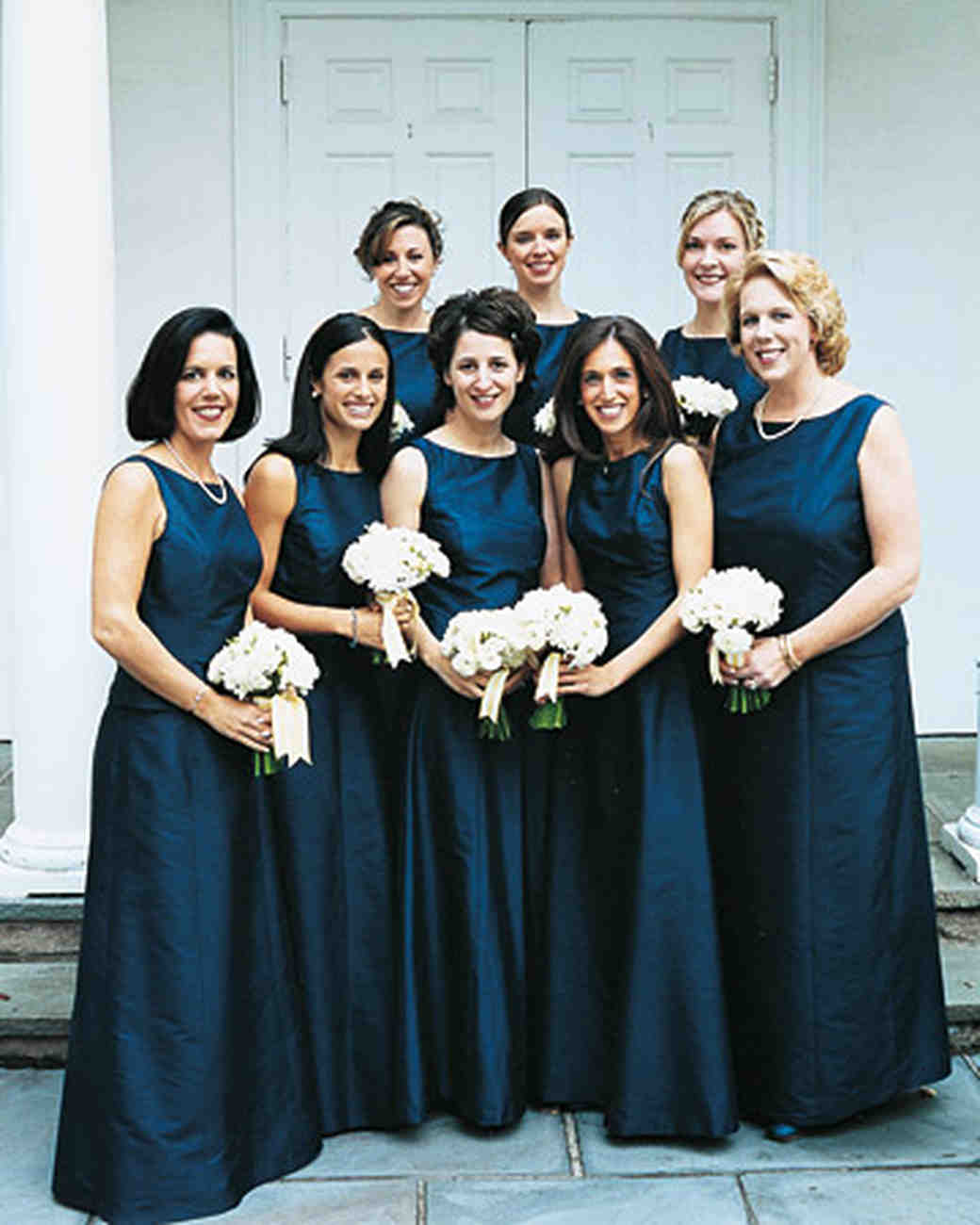 A Traditional Nautical Inspired Navy And White Wedding In The Bridesmaids