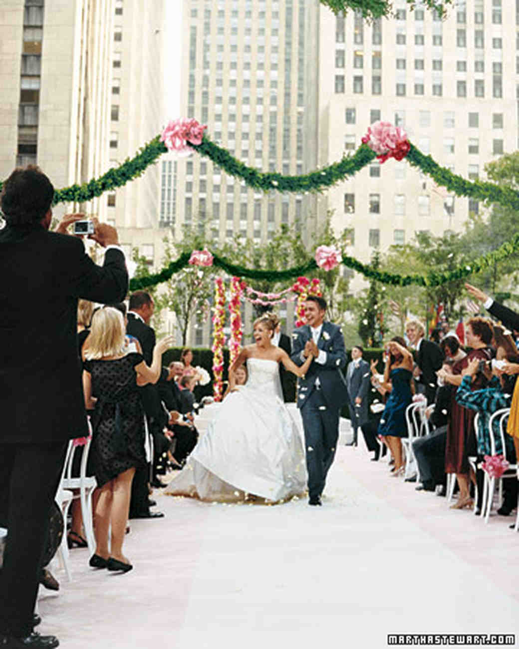 15 Years Of Great Wedding Ideas Martha Weddings Winter 2008 Jessica And Cody Get Married On The Today Show
