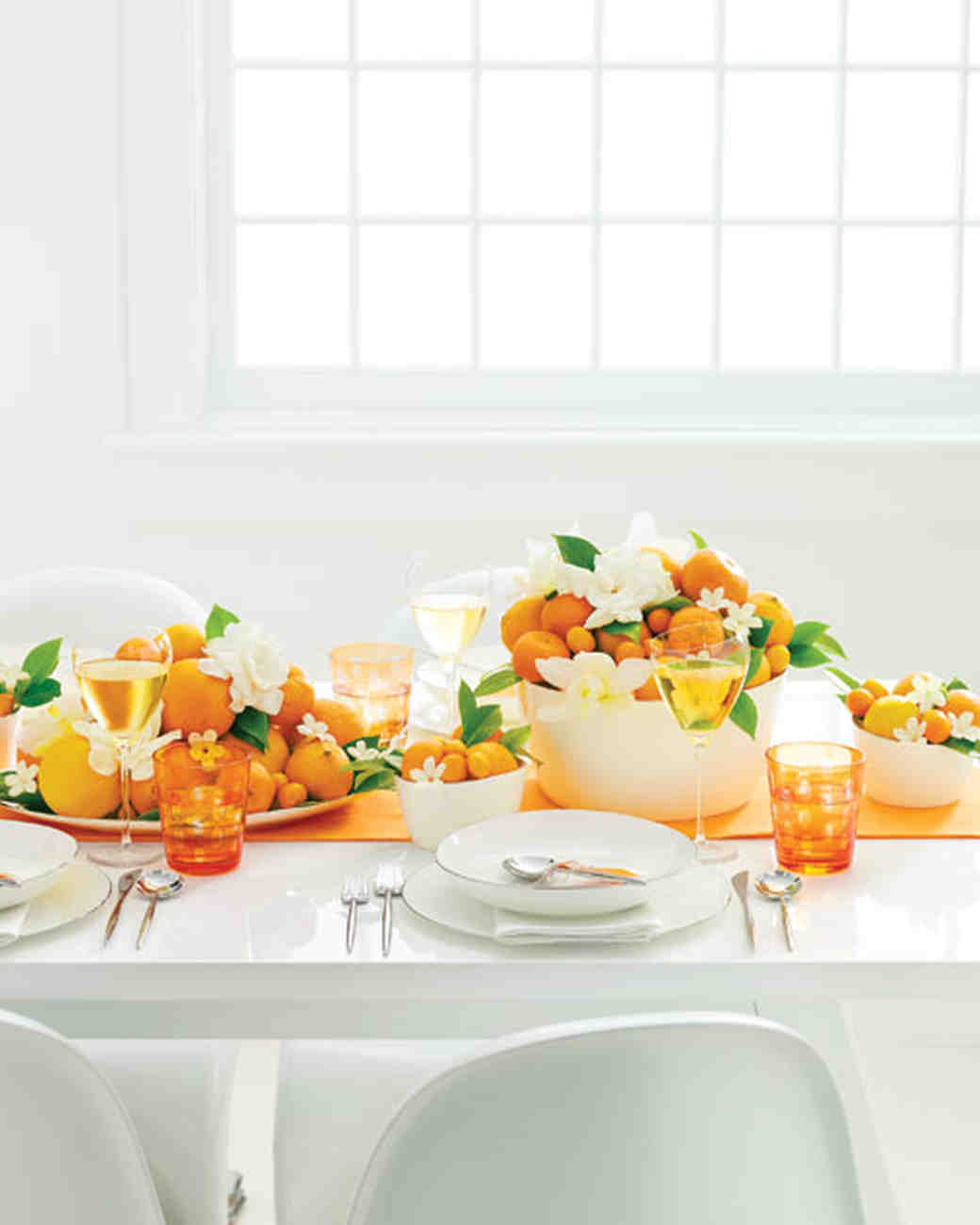 Orange Wedding Centerpieces Martha Stewart Weddings