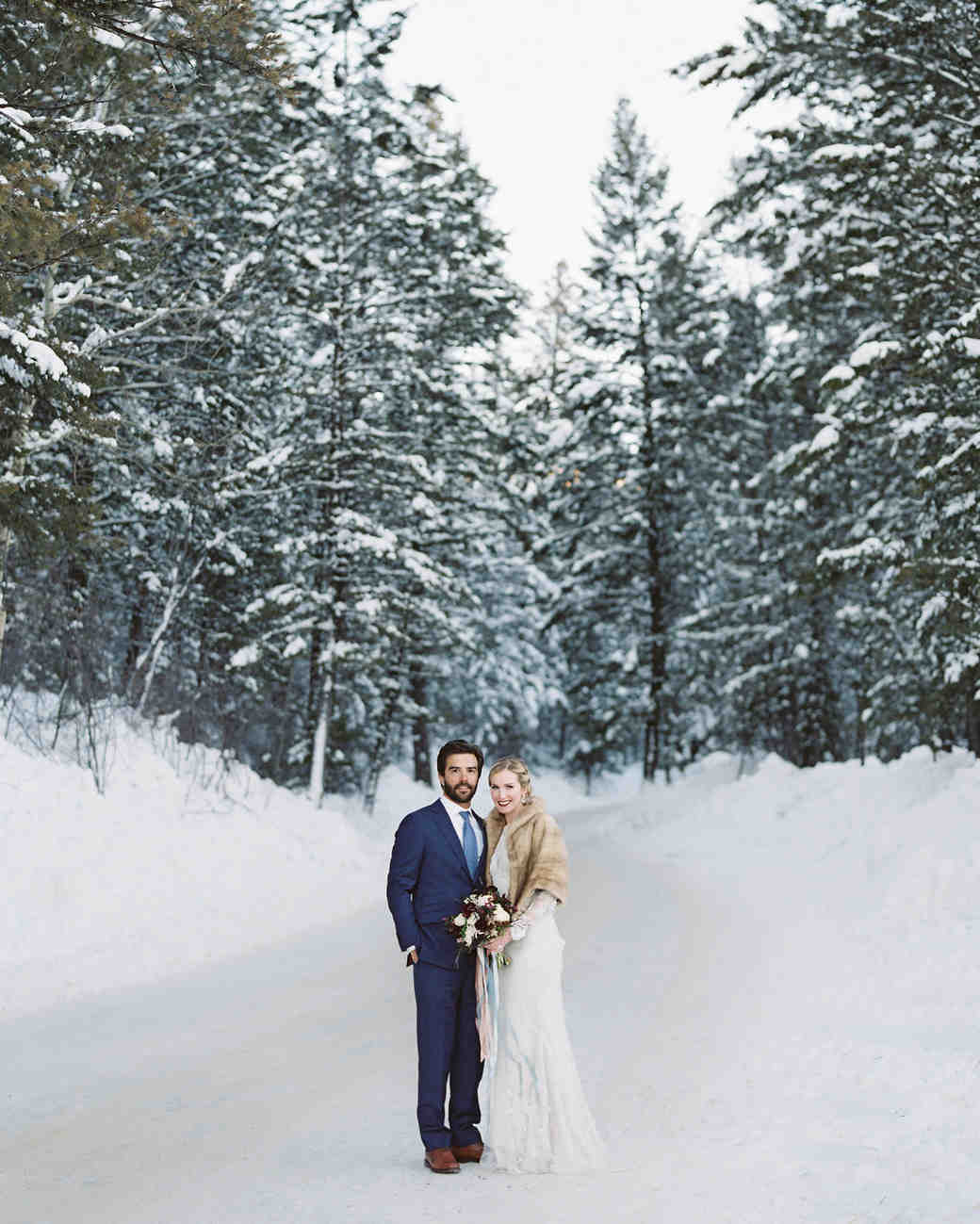 what to wear to a wedding in the snow
