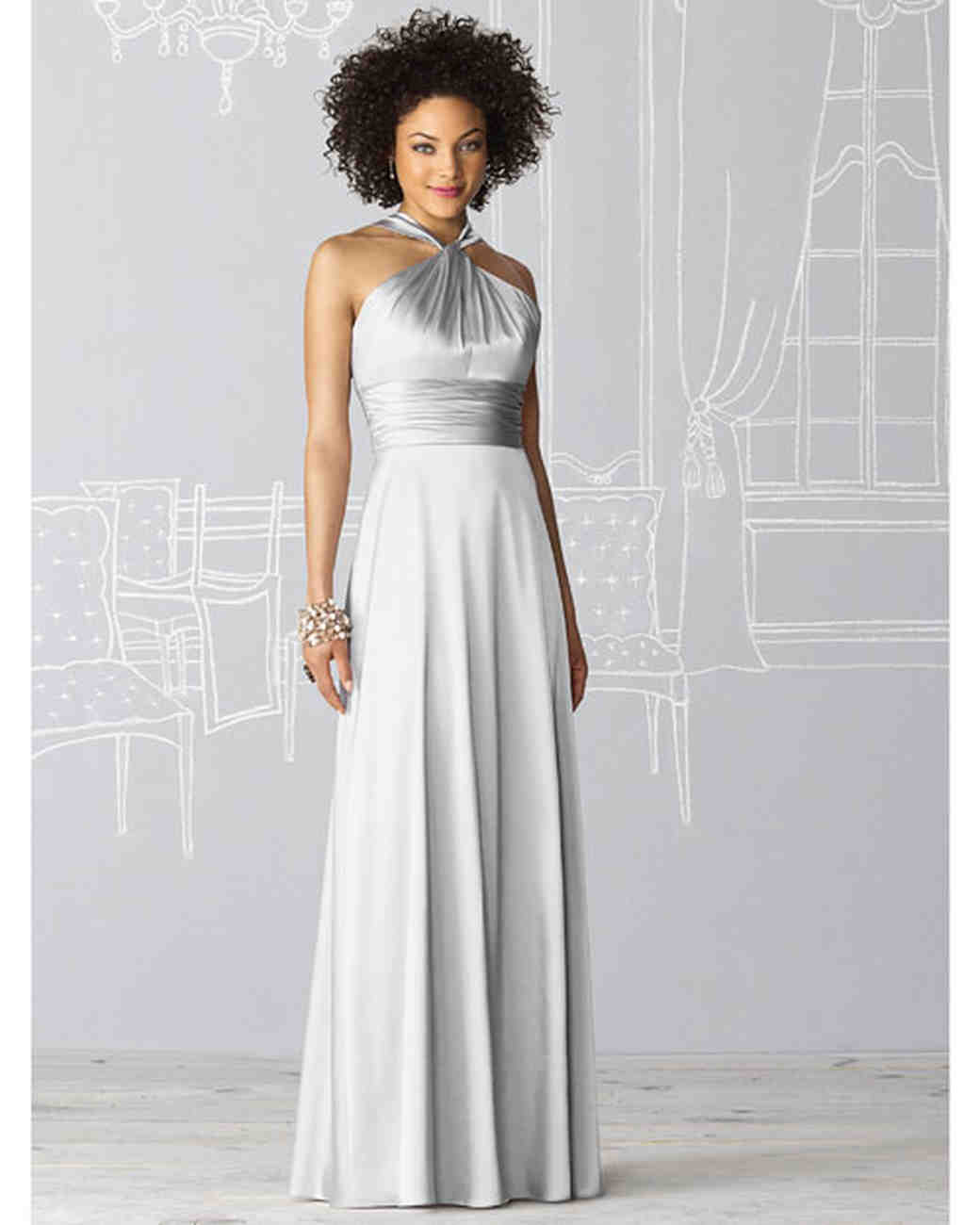 Silver Gray Bridesmaid Dresses Martha Weddings