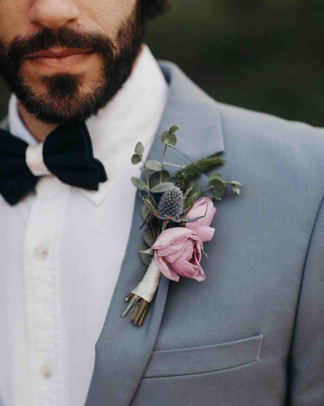 64 Boutonnières You Both Will Love Martha Weddings Pink Boutonniere
