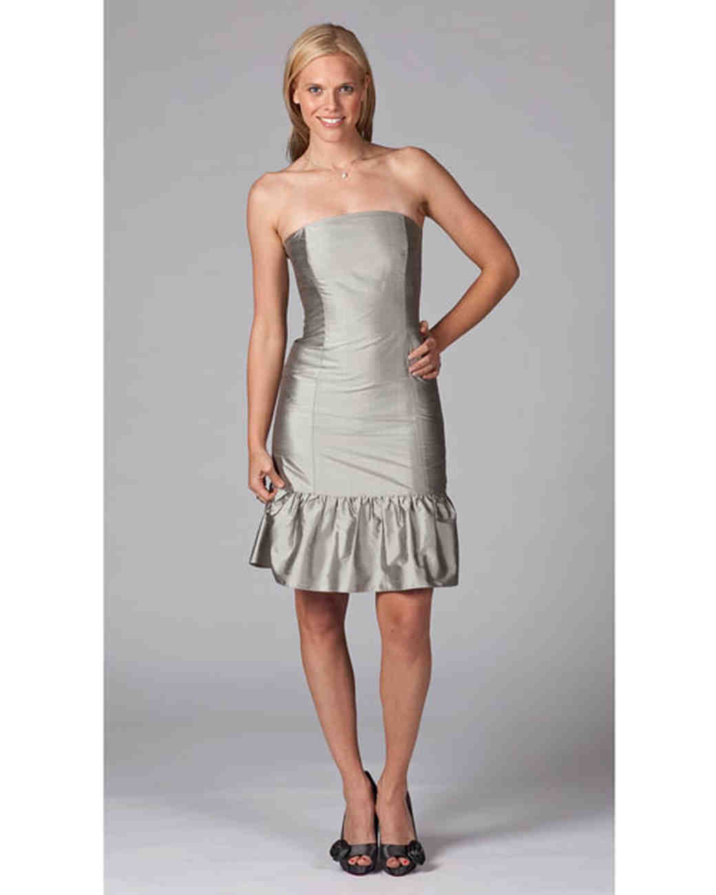 Silver & Gray Bridesmaid Dresses Martha Stewart Weddings